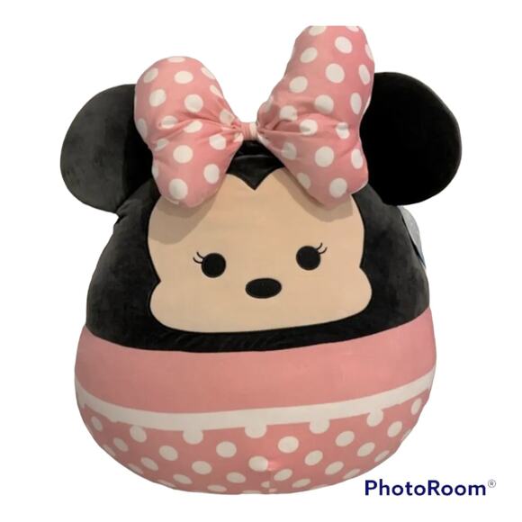 Disney Squishmallows Minnie Mouse 20" Plush Kellytoy Pillow Squish Jumbo Holiday - Picture 1 of 6